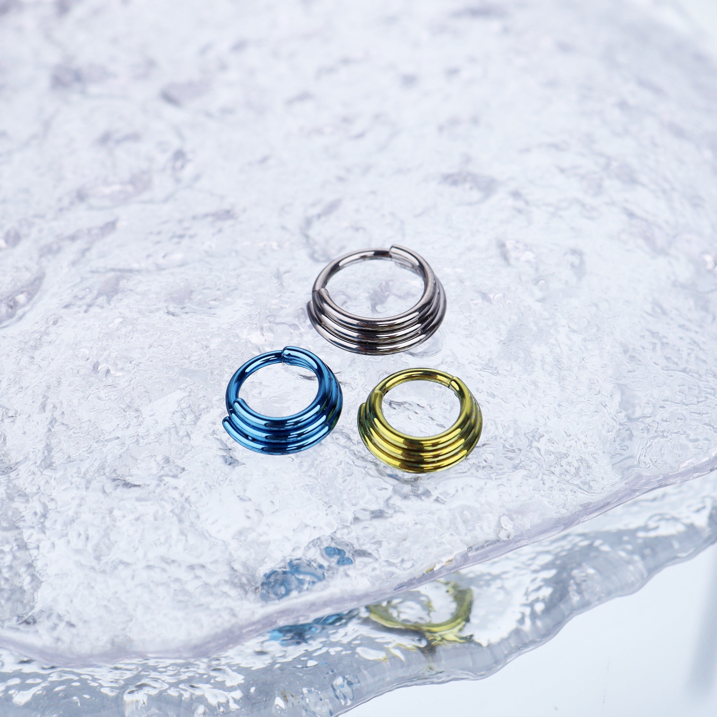 Three Row Triple Segment Septum Ring