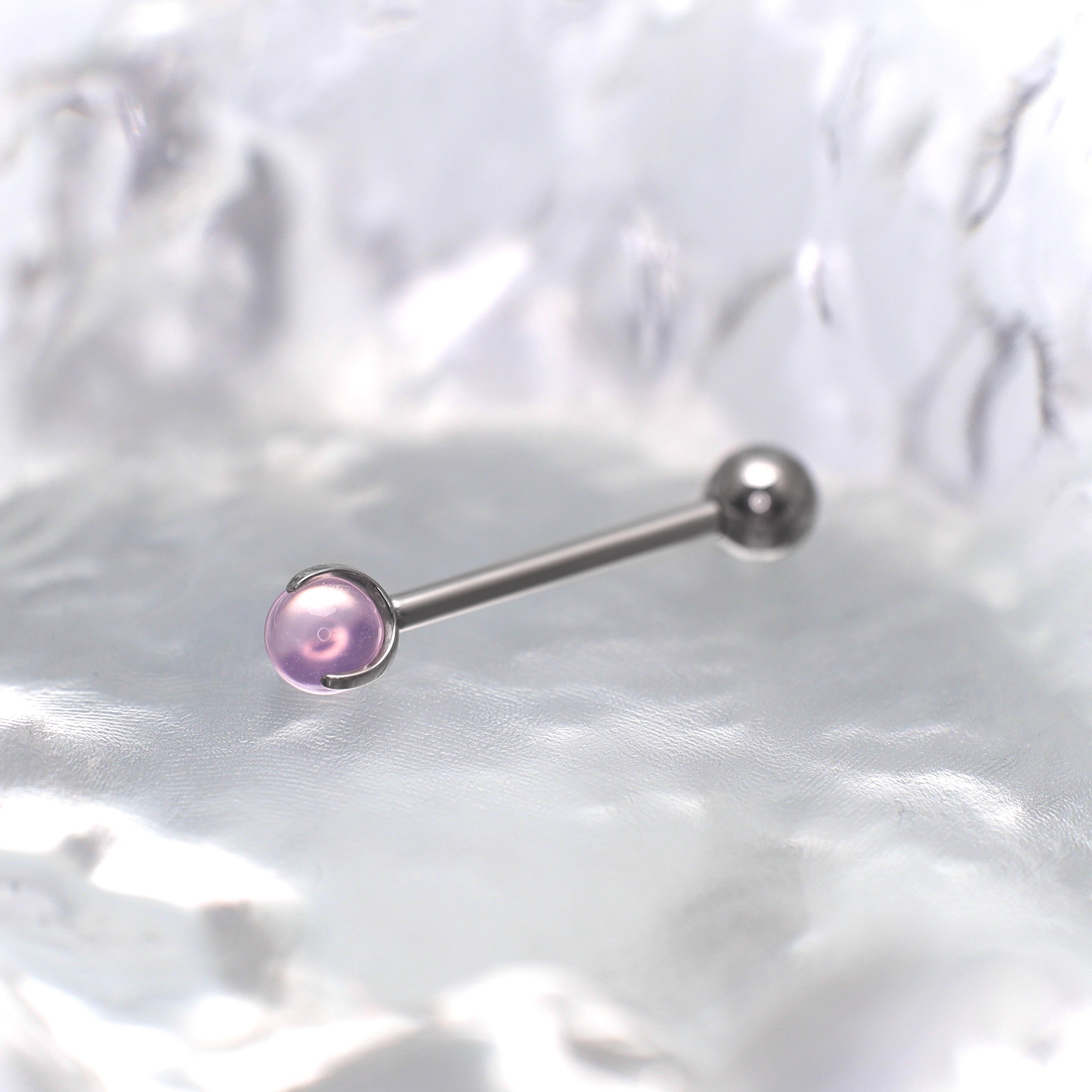 Pastel CZ Titanium barbell stud