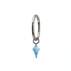 Opal Rhombic Pendant Titanium Segment Hoop