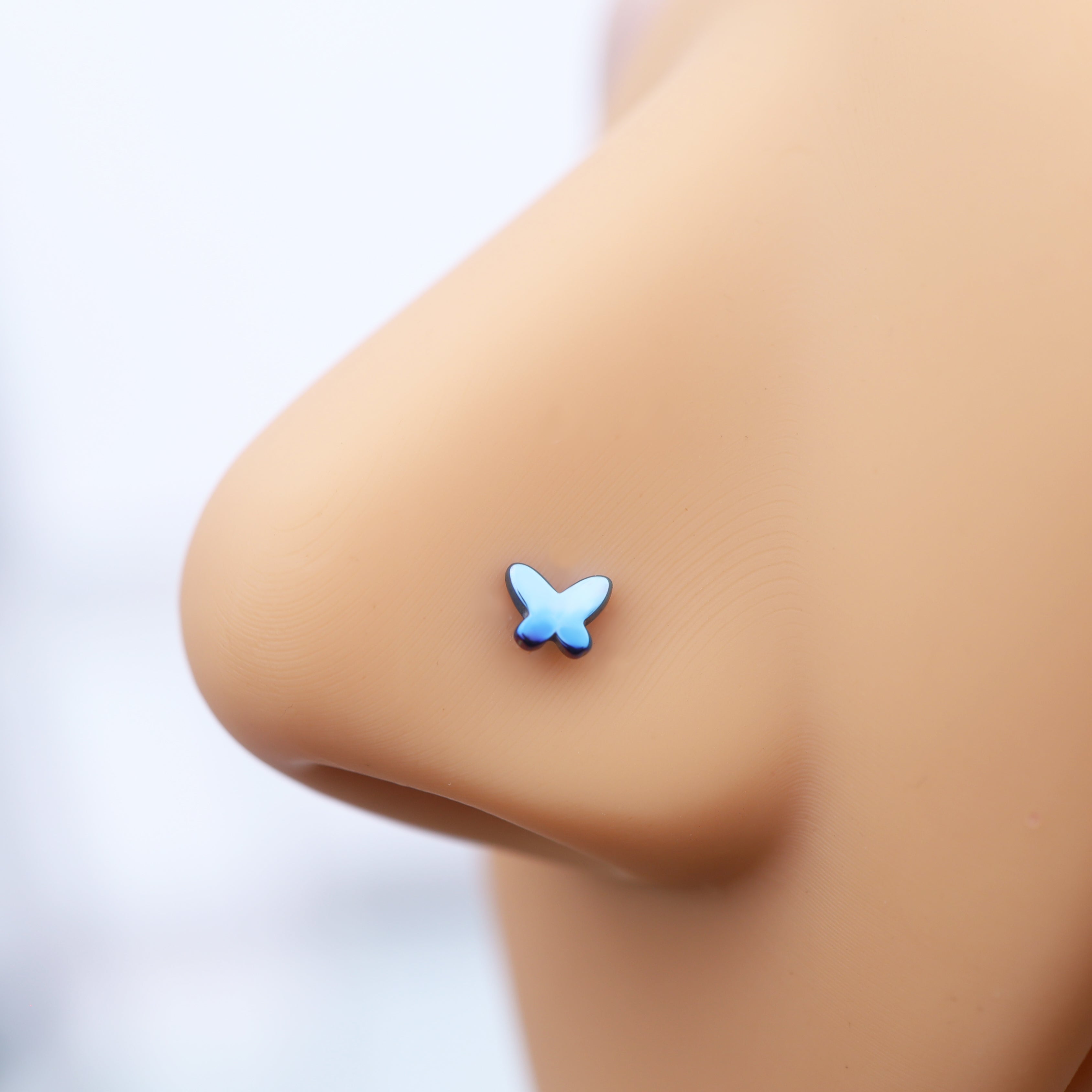 Colorful Gradient Butterfly Titanium - Nose/Ear Stud