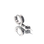 Gothic CZ Cross Stainless Steel Earrings