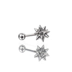 Ear Studs Externally Threaded Stainless Steel Ear Studs