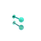 5mm Internally Threaded Opal Titanium Ear Stud