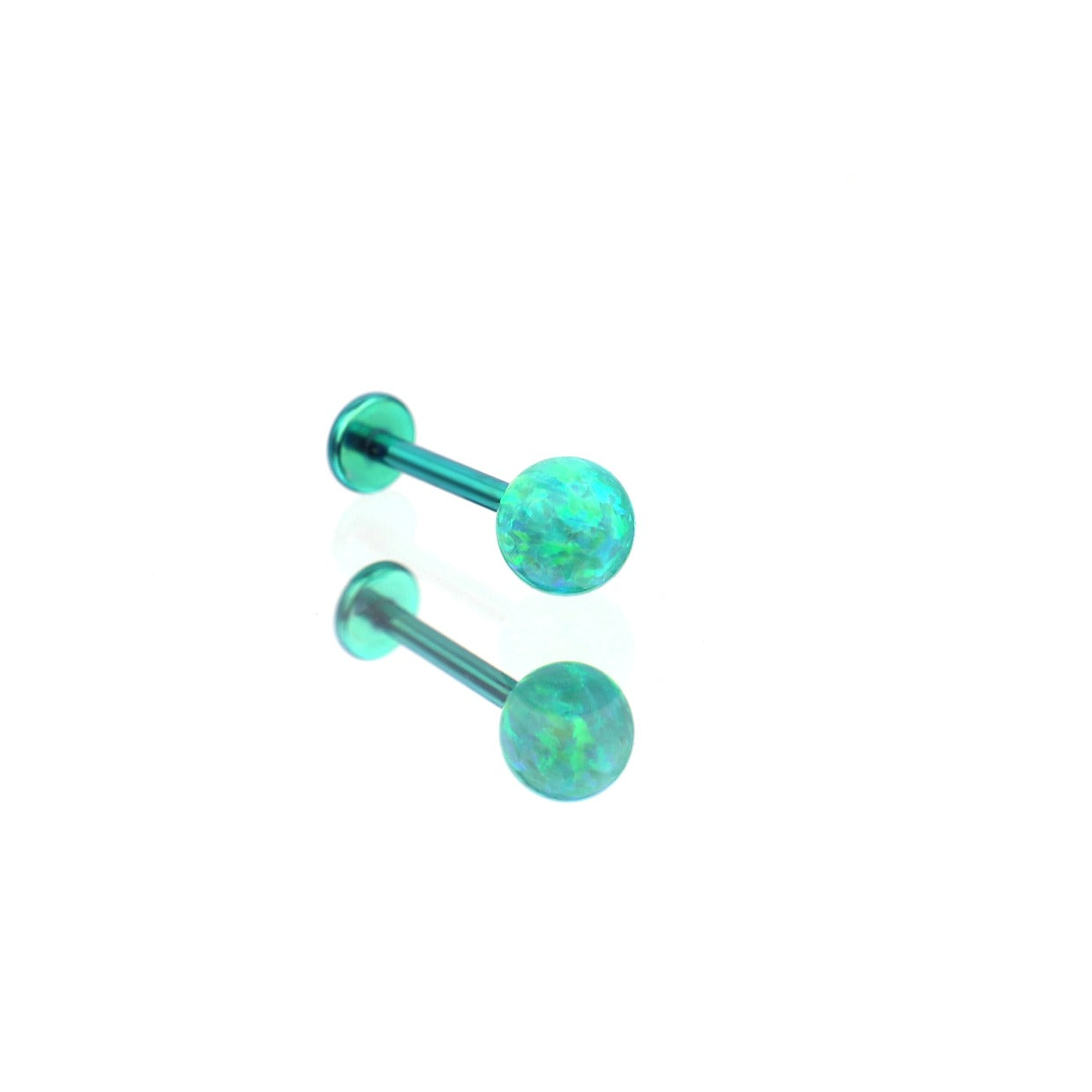5mm Internally Threaded Opal Titanium Ear Stud