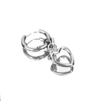 Minimalist Heart Pendant Stainless Steel Earrings