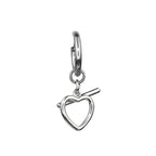 Minimalist Heart Pendant Stainless Steel Earrings