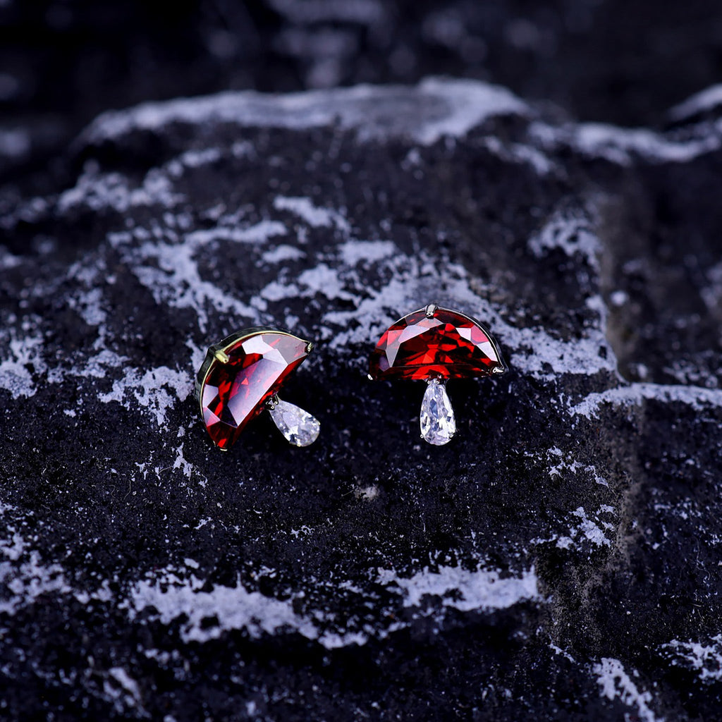 CZ Cute Mushroom Internally Threaded Titanium Titanium