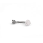 Colorful Rose Internally Threaded Stainless Steel Eyebrow Studs