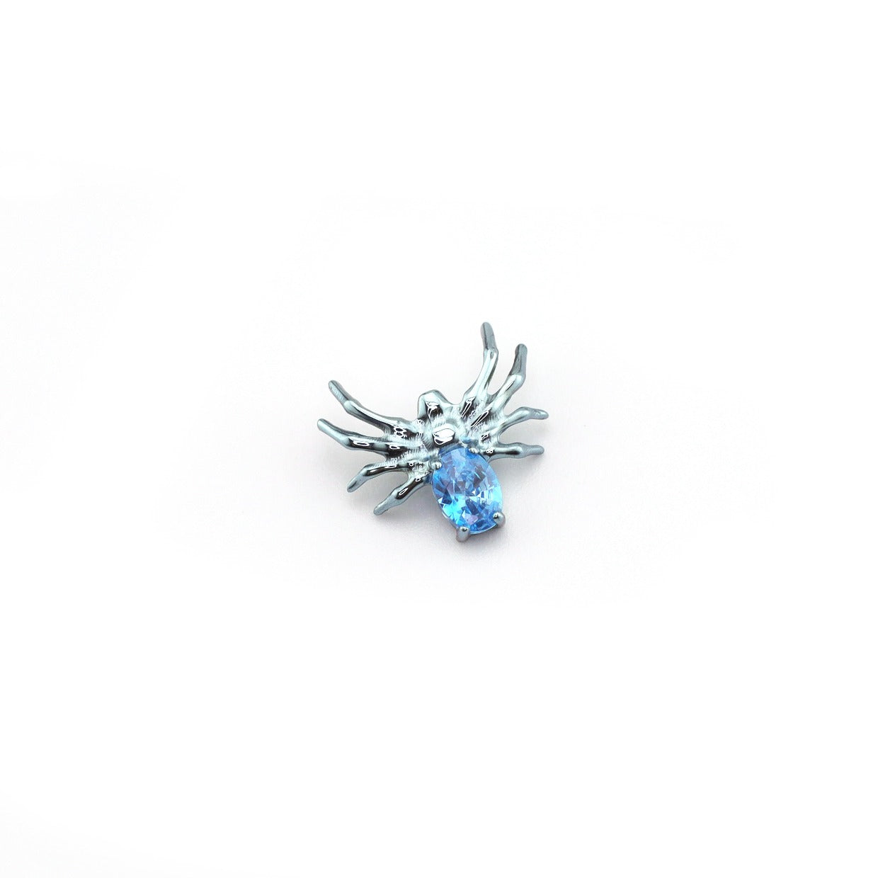 Crystal Spider Titanium Ear Studs