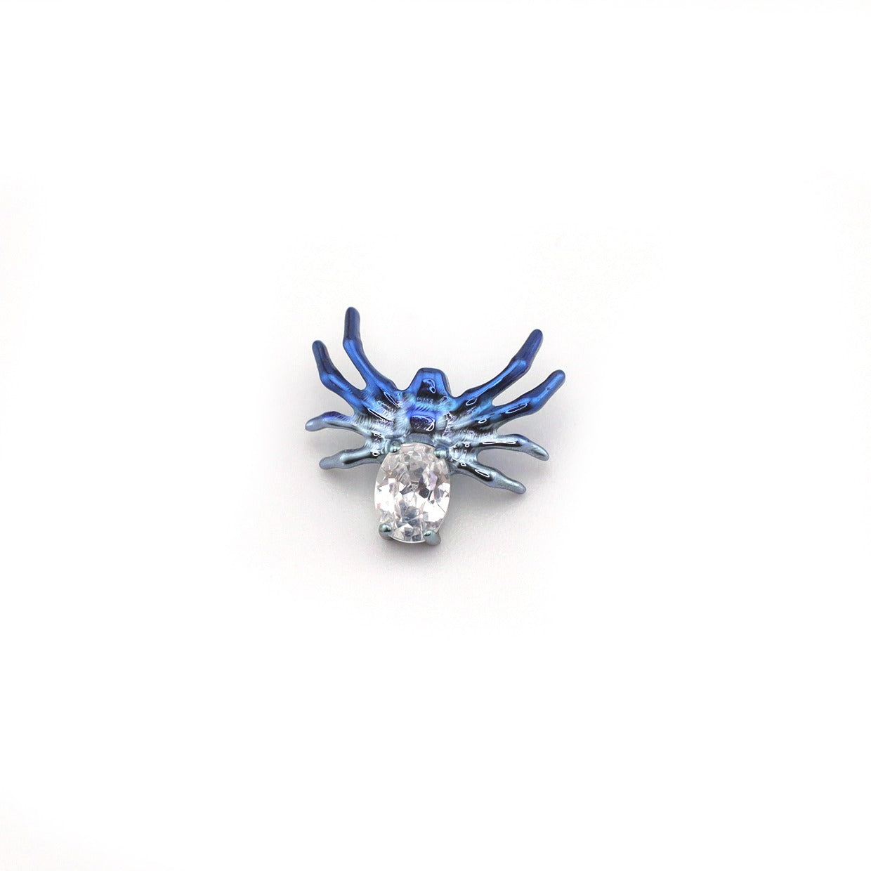 Crystal Spider Titanium Ear Studs