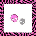 Sweetheart Skeleton Titanium Ear Studs