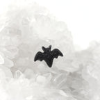 Resin Black Bat Internally Threaded Stainless Steel Lip Ring