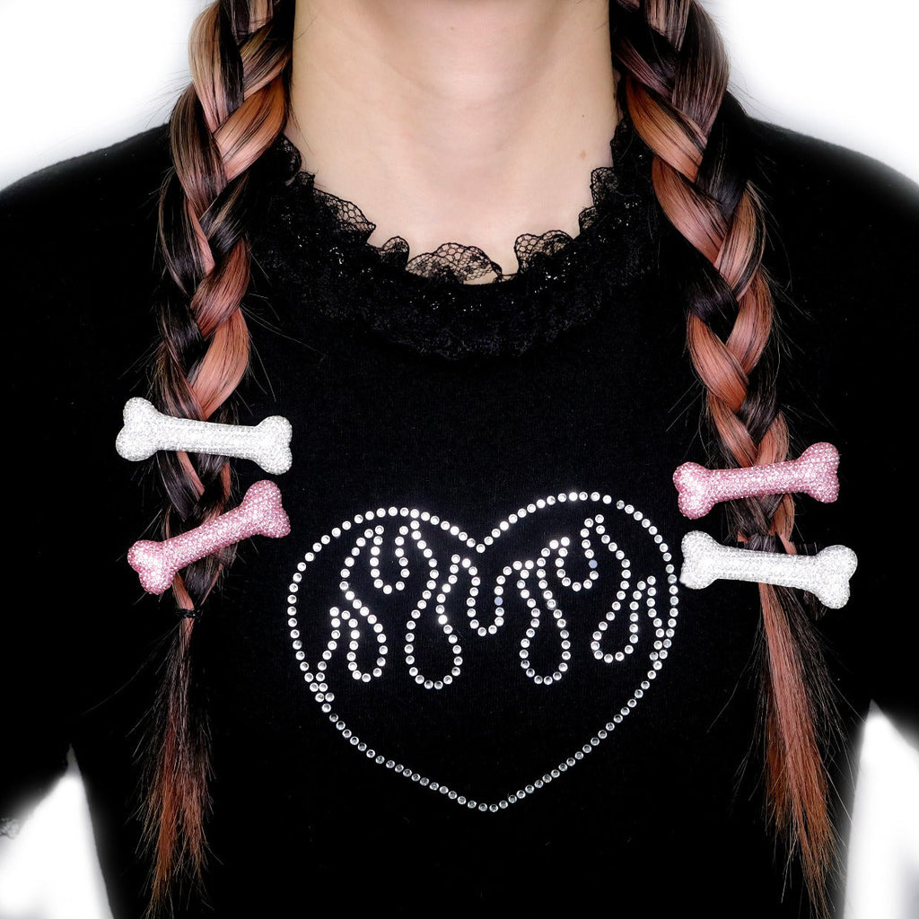 Oversize Full-Crystal Bone Hair Clip