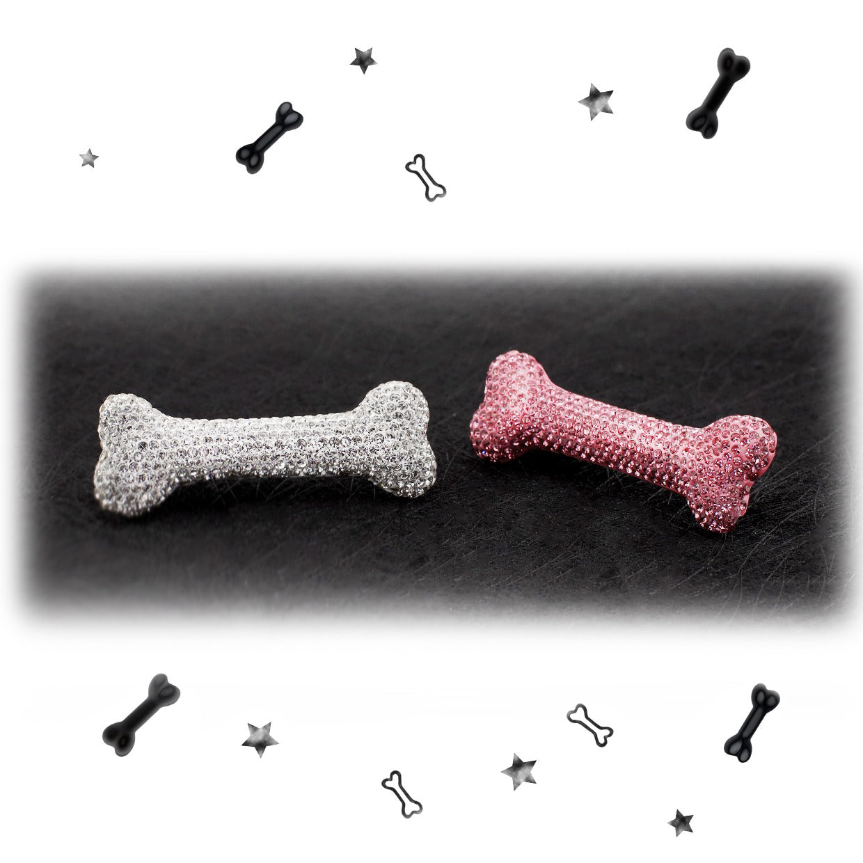 Oversize Full-Crystal Bone Hair Clip