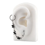 Black Oil Slick Gothic Butterfly Earring Set