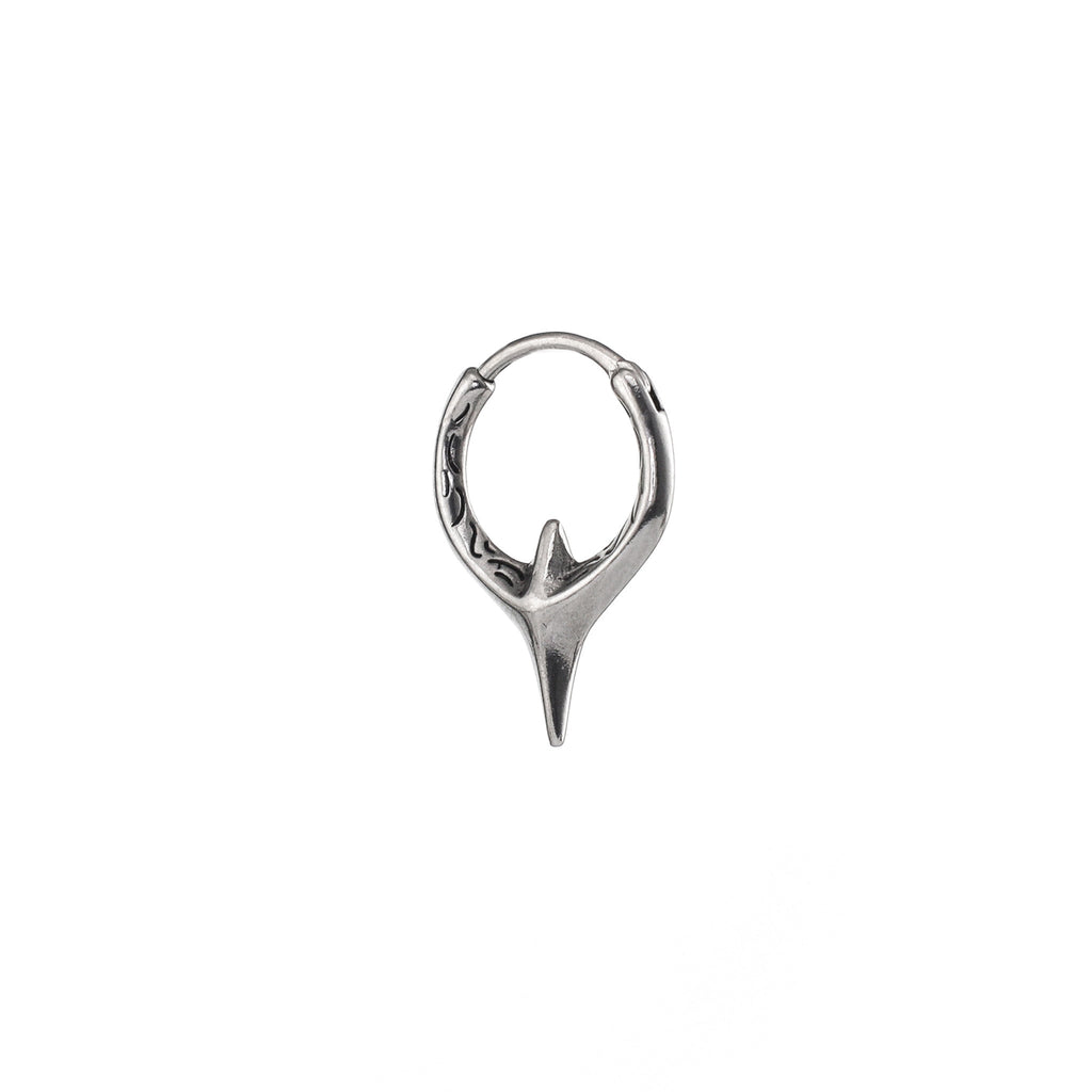 Engraved Fangs Stainless Steel Earrings