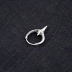 Engraved Fangs Stainless Steel Earrings