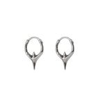 Engraved Fangs Stainless Steel Earrings