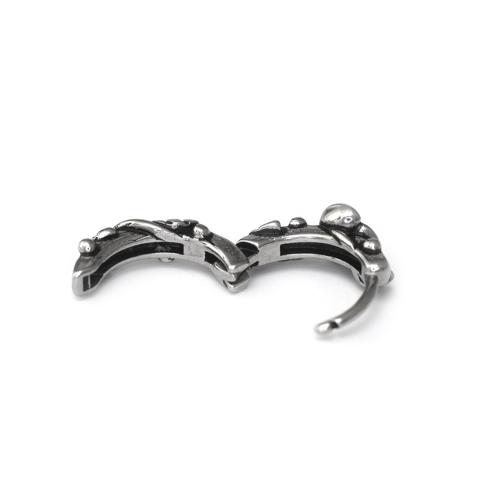 3D Rose Stainless Steel Earrings