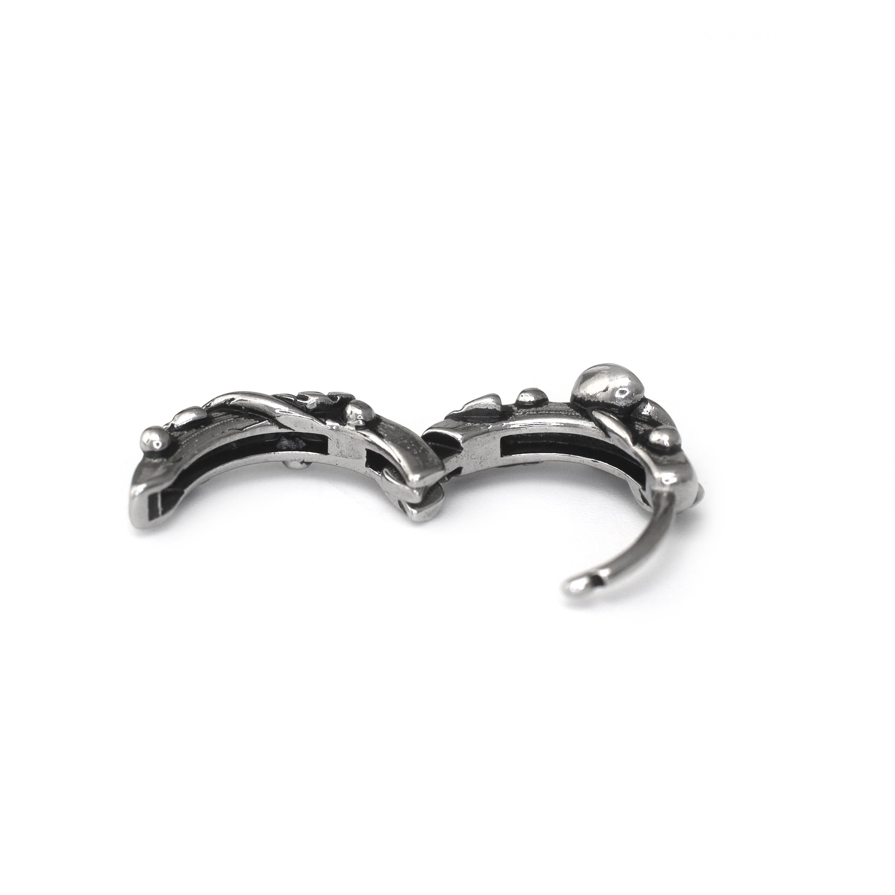 3D Rose Stainless Steel Earrings