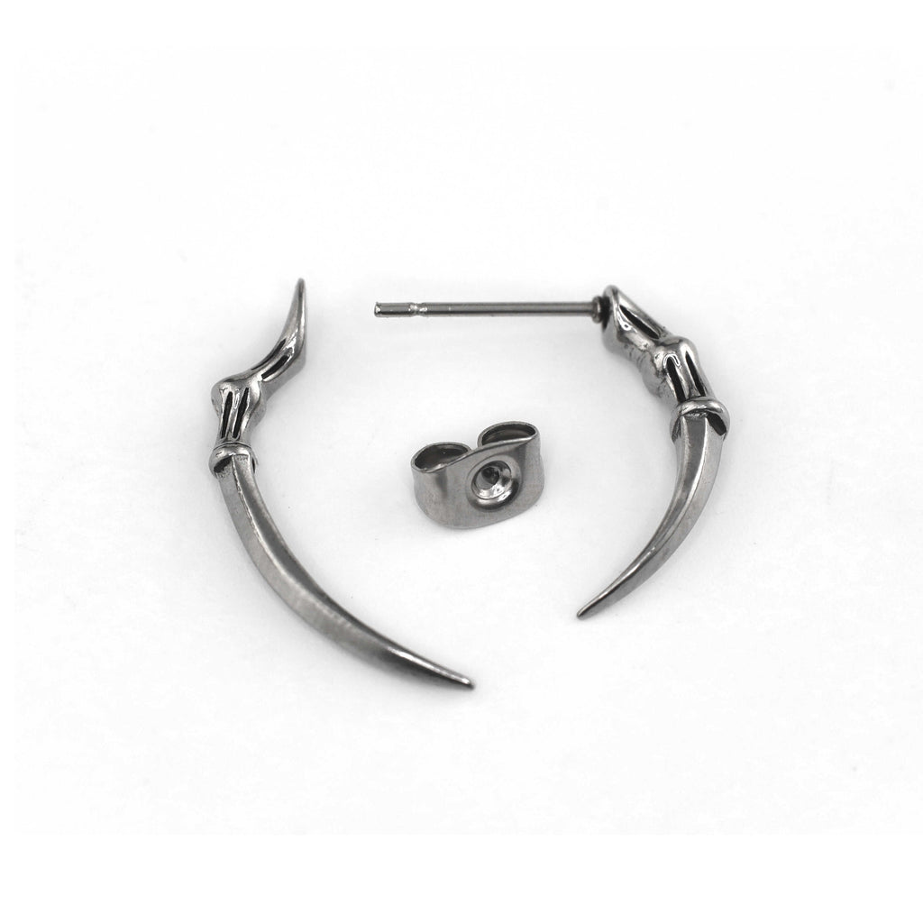 20G Thin Needle Eagle Claw Stainless Steel Ear Studs