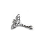 Bat CZ Externally Threaded Stainless Steel EyeBrow Studs