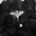 Bat CZ Externally Threaded Stainless Steel EyeBrow Studs