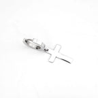 Mirror-Finish Cross Stainless Steel Earrings
