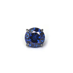 Blue CZ Internally Threaded Titanium Studs