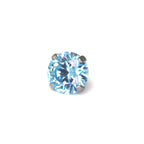 Blue CZ Internally Threaded Titanium Studs