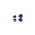 Rainbow CZ ball Titanium Internally Threaded barbell stud