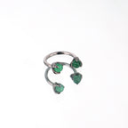 Dragon Claw Cat's Eye Horseshoe Ring