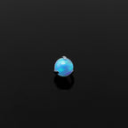 High Shine Opal Internally Threaded Titanium tongue stud