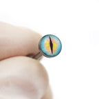 Resin Oil Slick Eye Pupil tongue stud