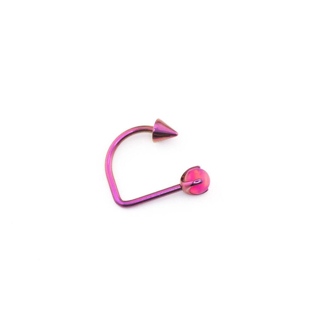 16G Opal Spike Titanium U-Ring