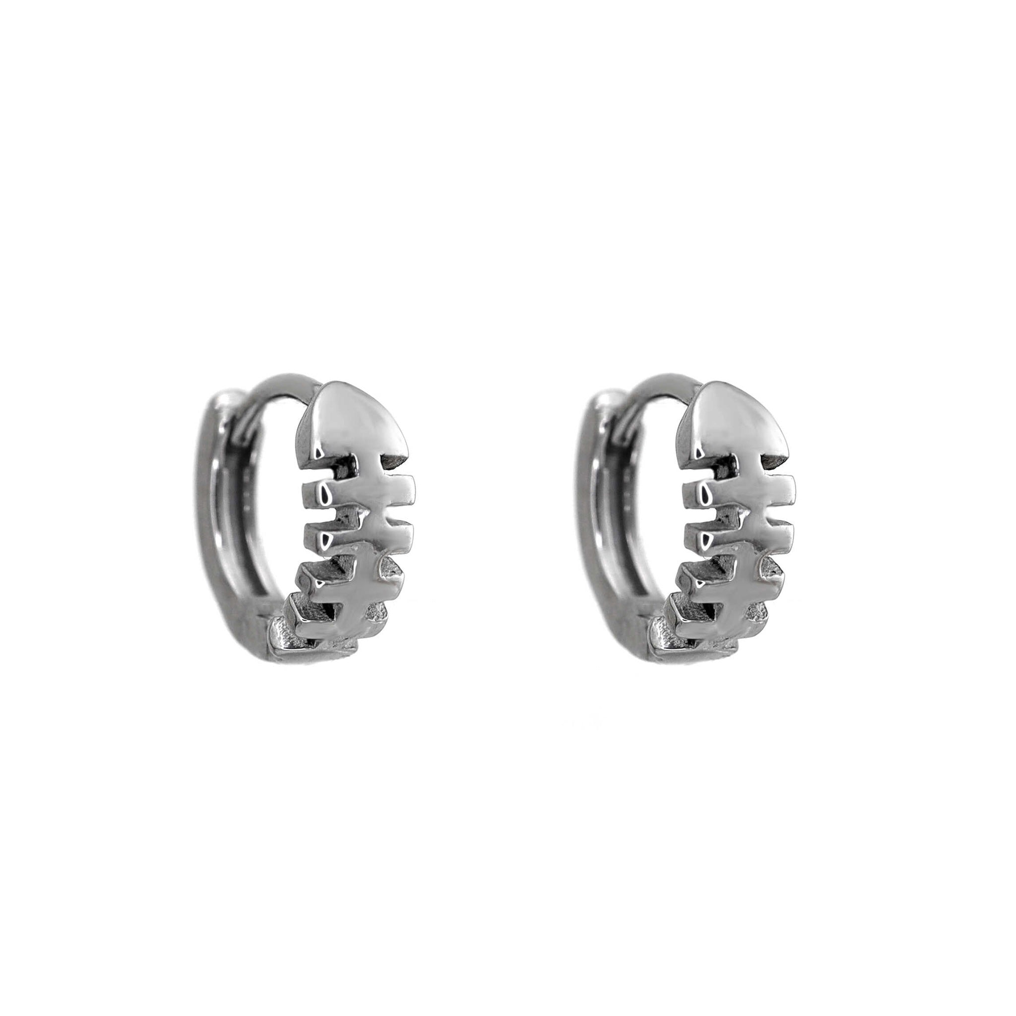 Fishbone Stainless Steel Earrings