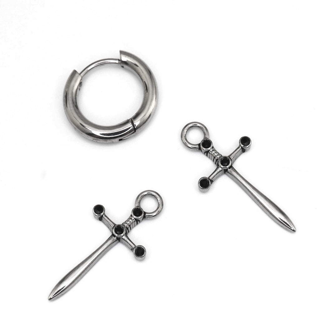 Dagger Statement stainless steel Earrings