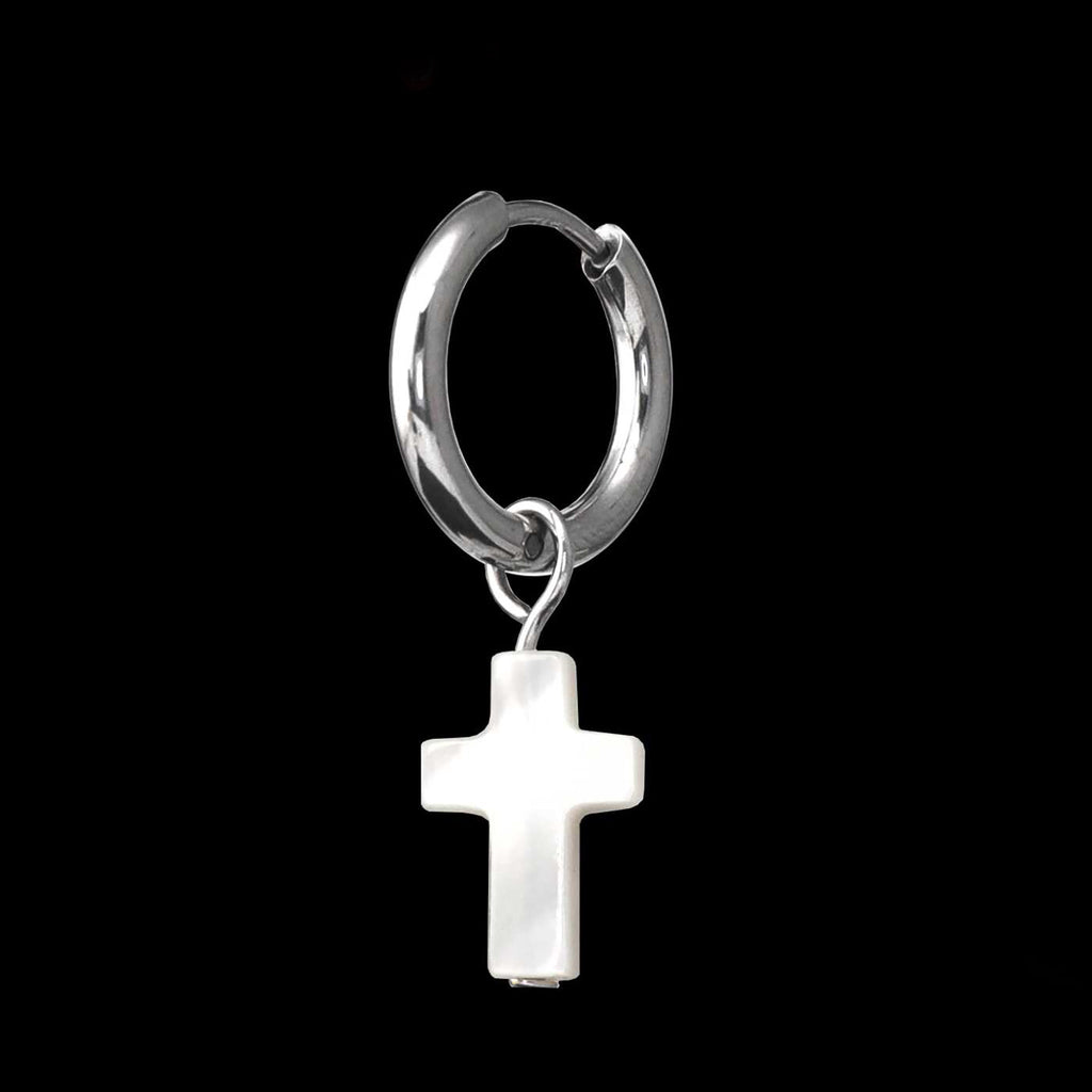 Resin Cross Pendant stainless steel Earrings
