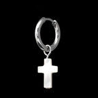 Resin Cross Pendant stainless steel Earrings