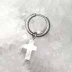 Resin Cross Pendant stainless steel Earrings