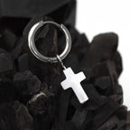 Resin Cross Pendant stainless steel Earrings