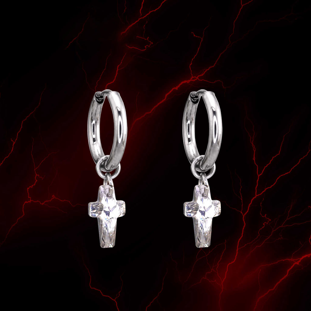 CURX - Cross CZ stainless steel Earrings