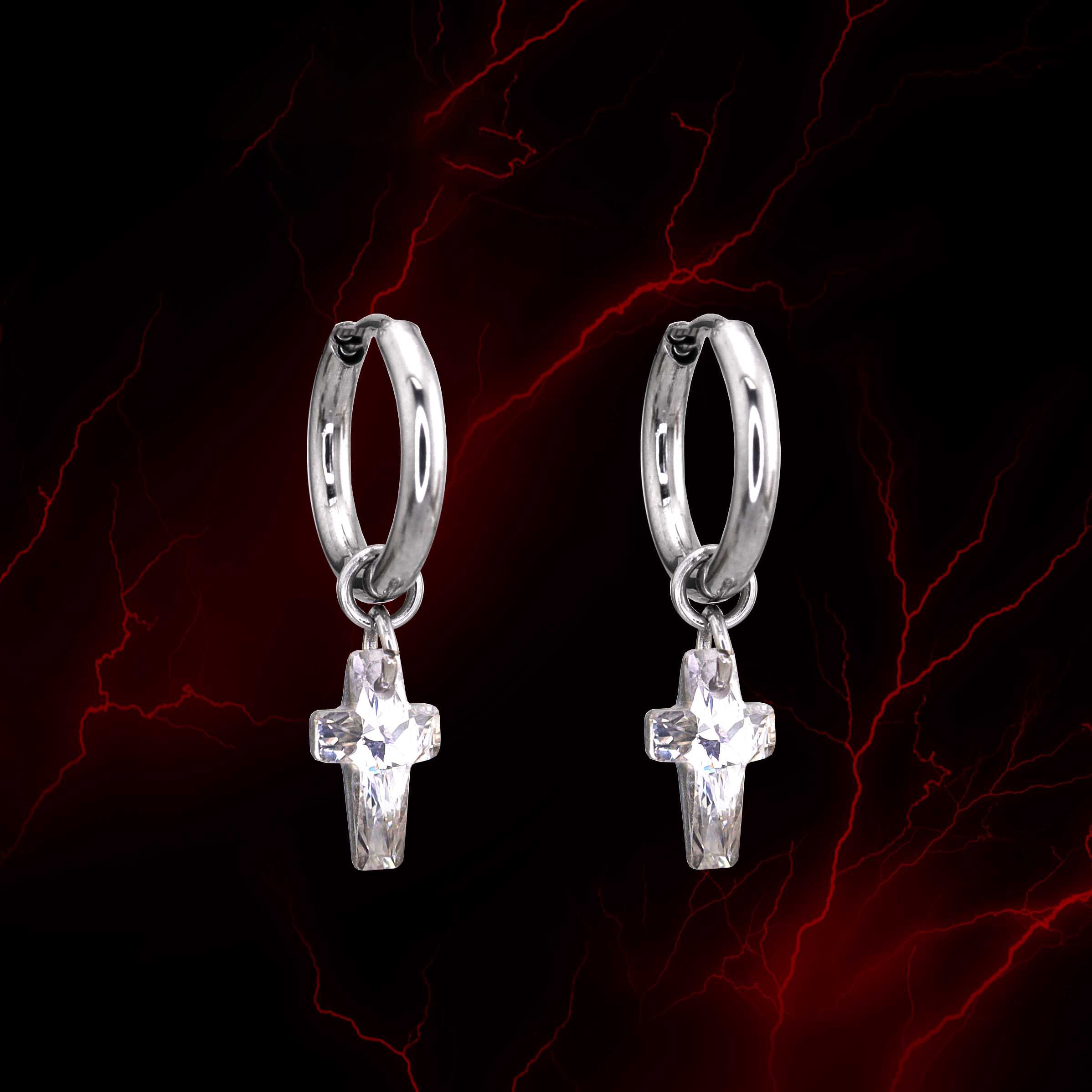 CURX - Cross CZ stainless steel Earrings
