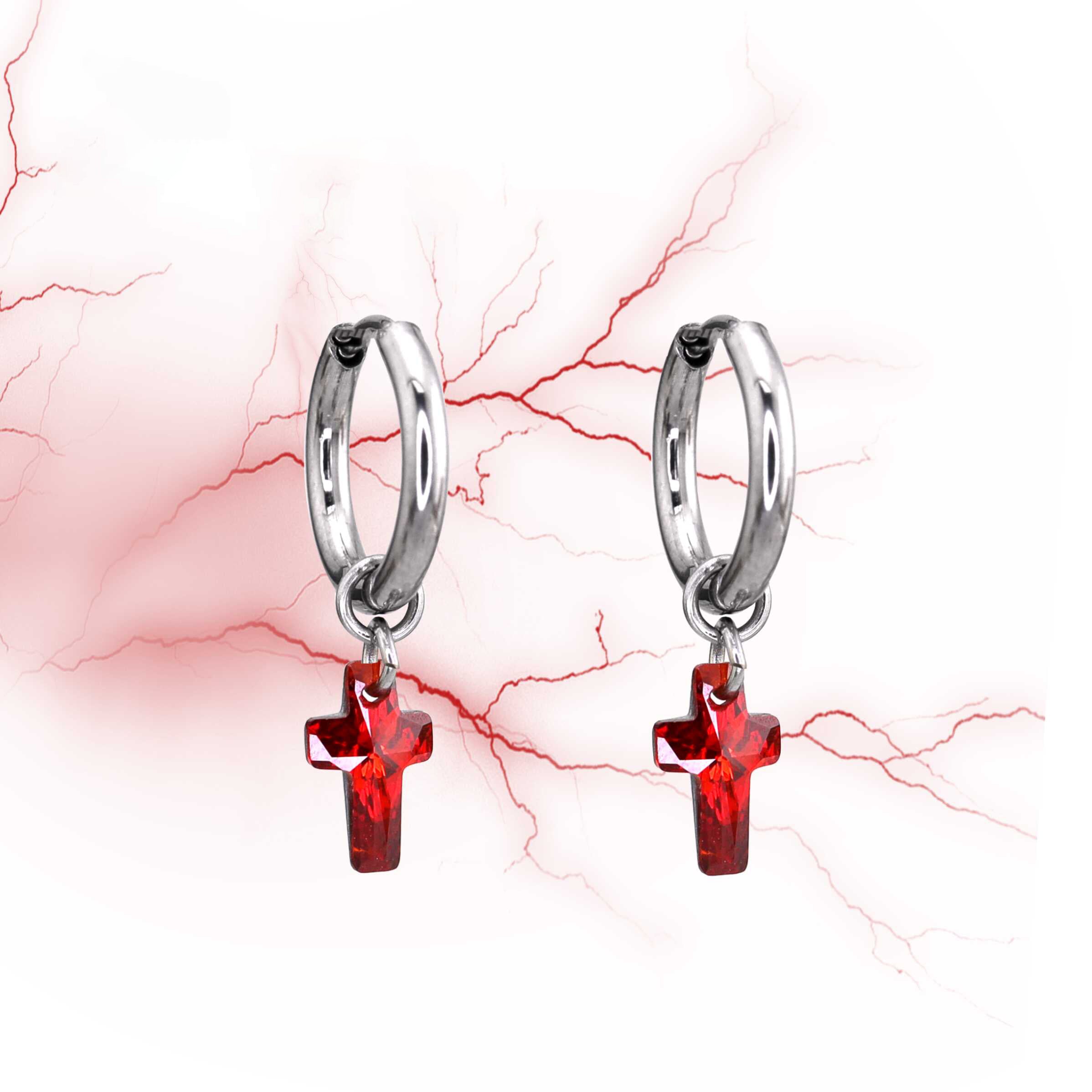 CURX - Cross CZ stainless steel Earrings