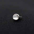 Translucent Cat's Eye Internally Threaded Titanium Studs