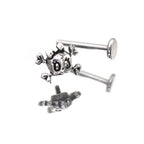 Skull Bow Internally Threaded stainless steel Studs