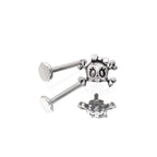 Skull Bow Internally Threaded stainless steel Studs