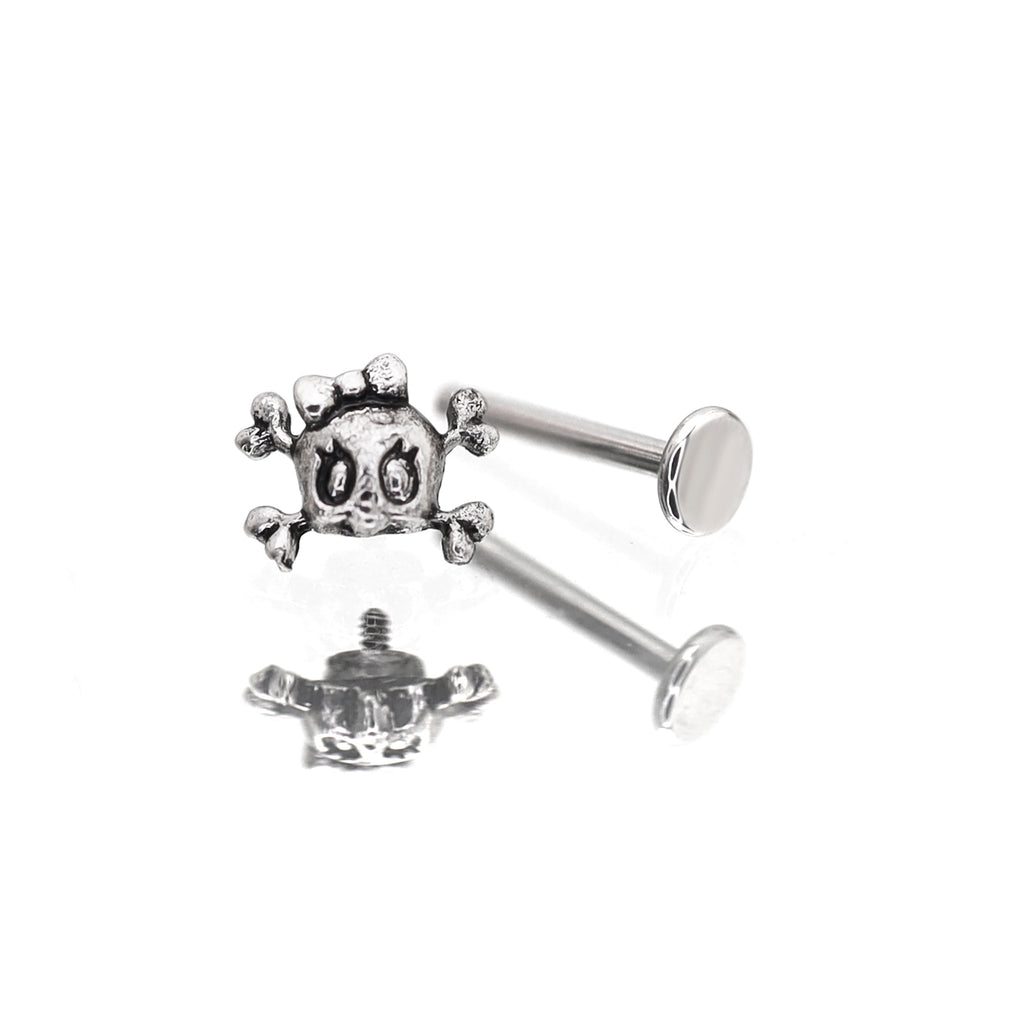 Skull Bow Internally Threaded stainless steel Studs