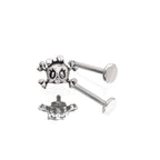 Skull Bow Internally Threaded stainless steel Studs