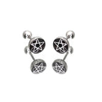 PAIR OF Resin Oil Slick Star stainless steel Ear Studs